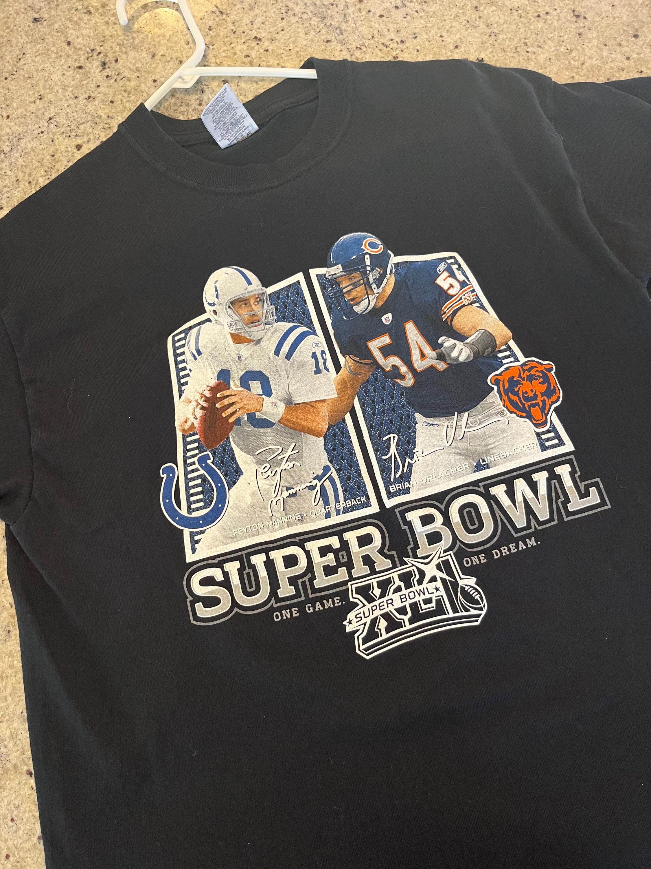 Vintage Indianapolis Colts Vs Chicago Bears Super Bowl XLI (41) T