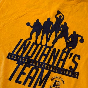 2013 Indiana Pacers Eastern Conference Finals T Shirt Size XL Awesome Graphic