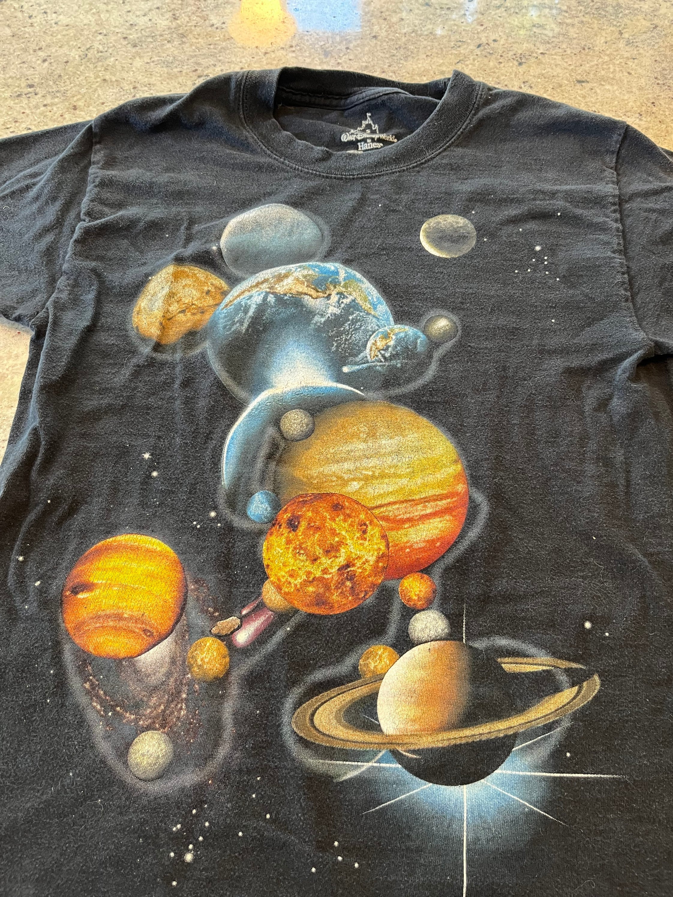 Mickey Mouse Planets T Shirt Size Small Awesome Graphics - Etsy