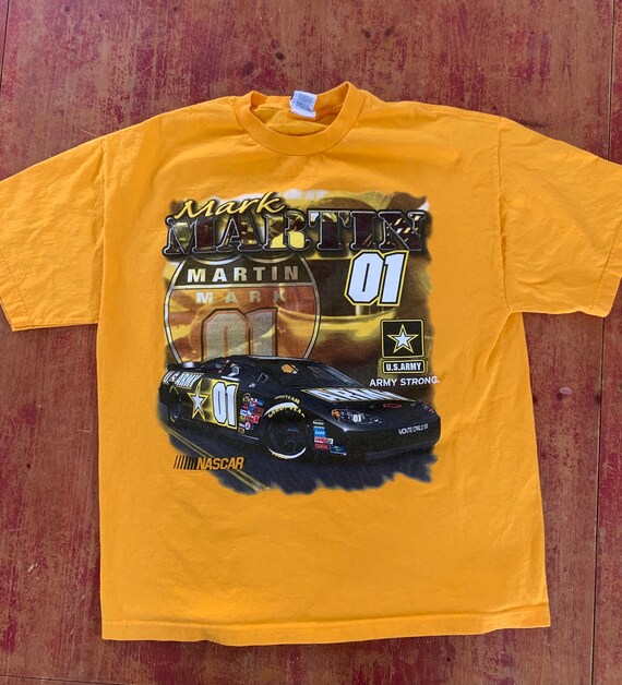 Vintage Mark Martin NASCAR T Shirt Size 