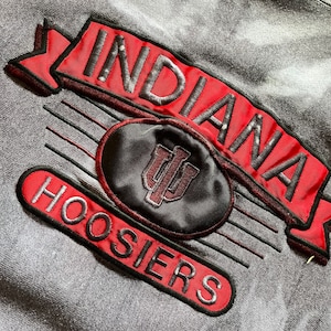 Vintage Indiana Hoosiers Tie Dyed Crewneck Sweatshirt Size XL Quality Embroidered Made in USA