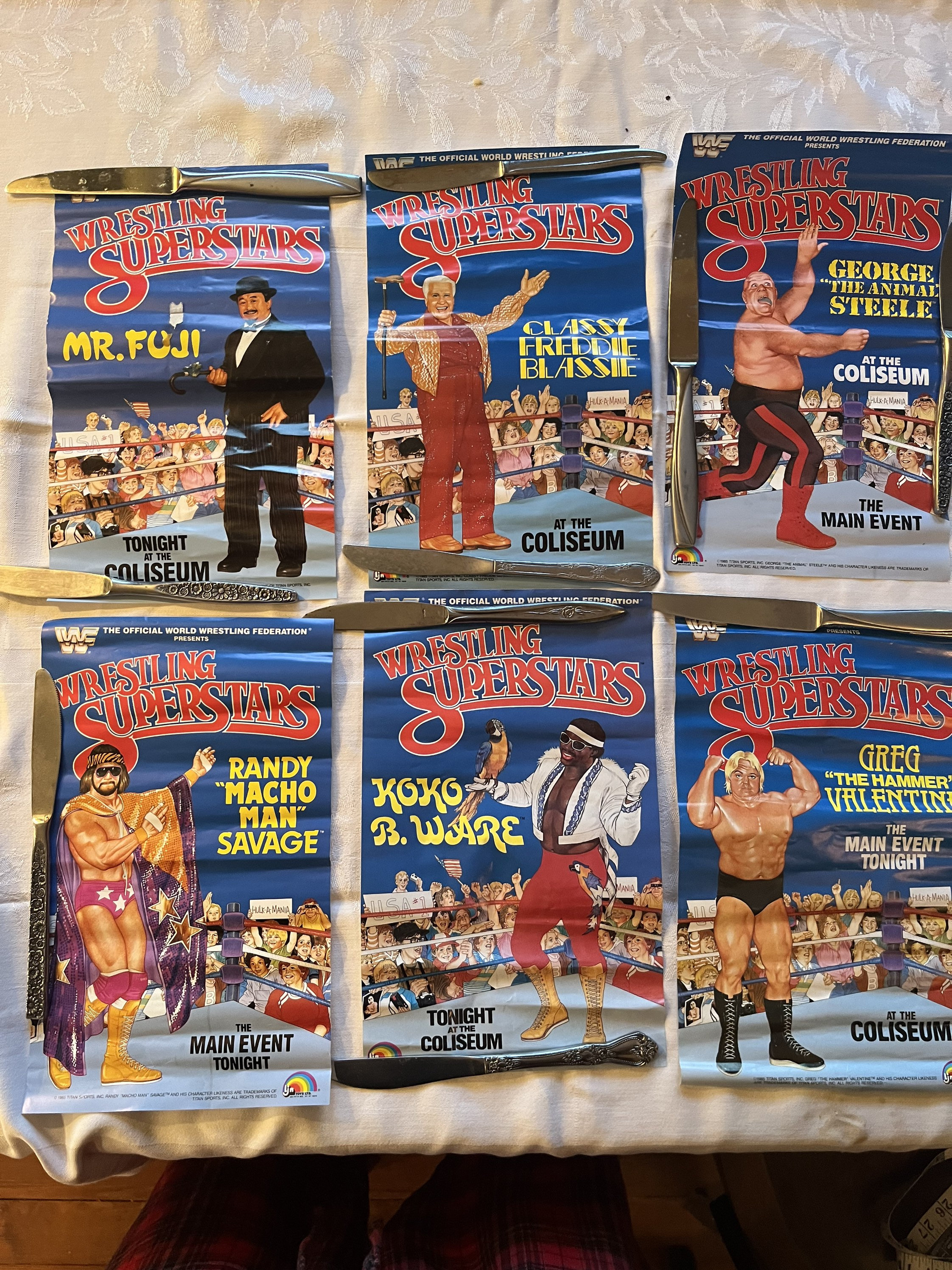 Lot of 80s WWF Wrestling Superstars Posters 1985 World - Etsy Norway