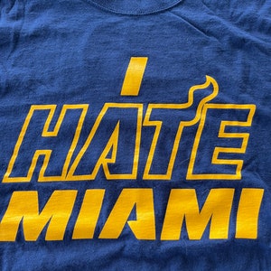 I Hate Miami T Shirt Indiana Pacers Playoffs 317 Tickets Fits Size Small Medium