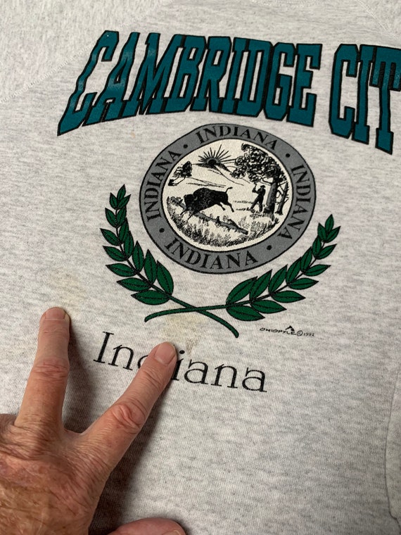 Vintage Cambridge City Indiana Crewneck Sweatshir… - image 7