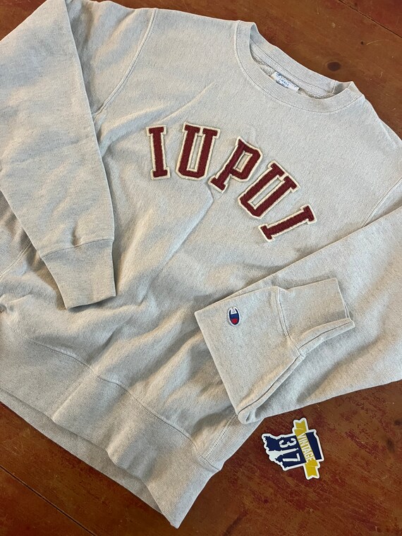 Vintage IUPUI Champion Brand Crewneck Sweatshirt Size Small