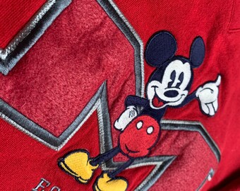 Vintage Disney Mickey Mouse Crewneck sudadera se adapta tamaño grande Ver fotos calidad cosido gráfico agradable condición