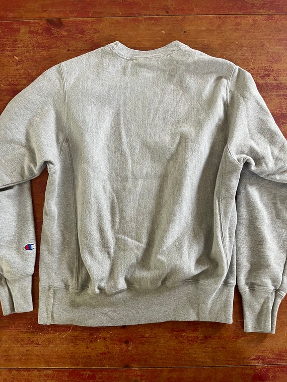 Champion Brand Reverse Weave Gray Crewneck Sweats… - image 9