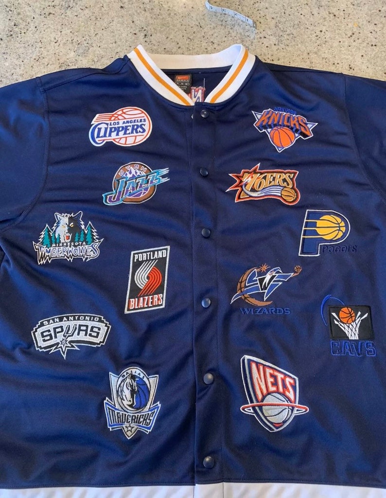 Vintage NIKE NBA Teams Warm up Varsity All Star Logos Nets | Etsy