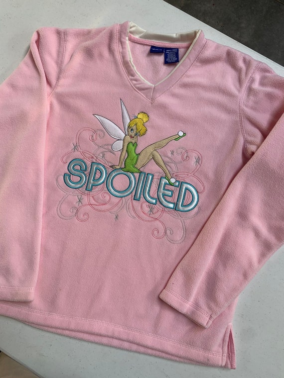Vintage Disney Tinkerbell Spoiled Fleece Sweater … - image 7