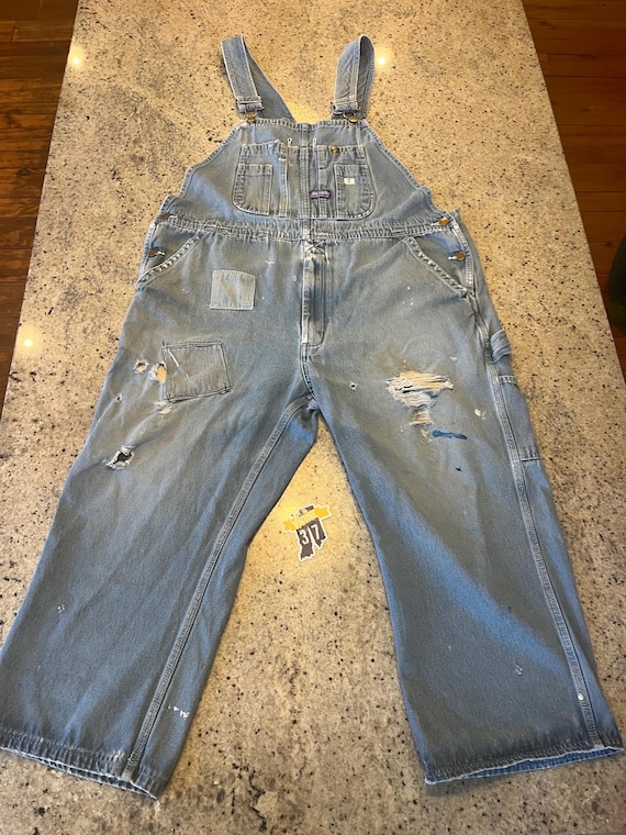 80sヴィンテージ SMITH'S オーバーオール ビッグシルエットw38 WW2 40s