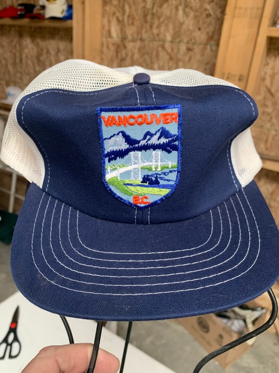 Vintage Vancouver British Columbia Snapback Hat Cap Quality Embroidered  Patch Nice Condition 