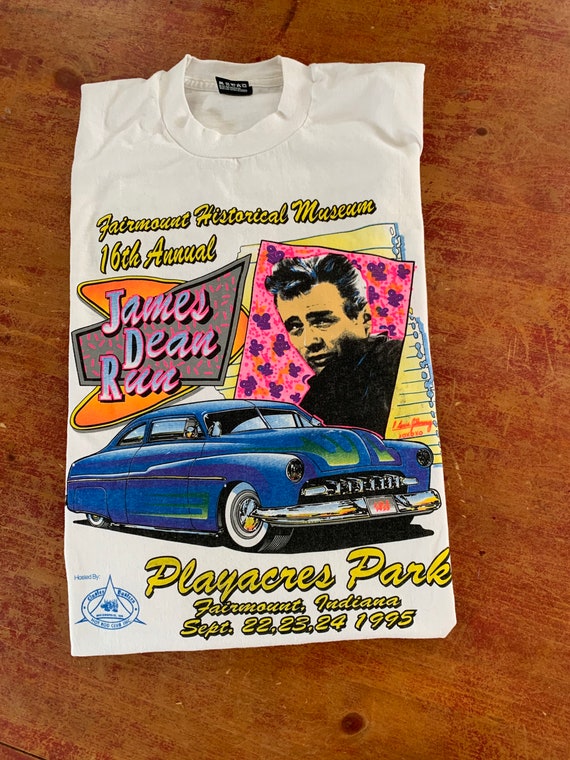 Vintage 90s James Dean Fairmount Indiana T Shirt Size Large