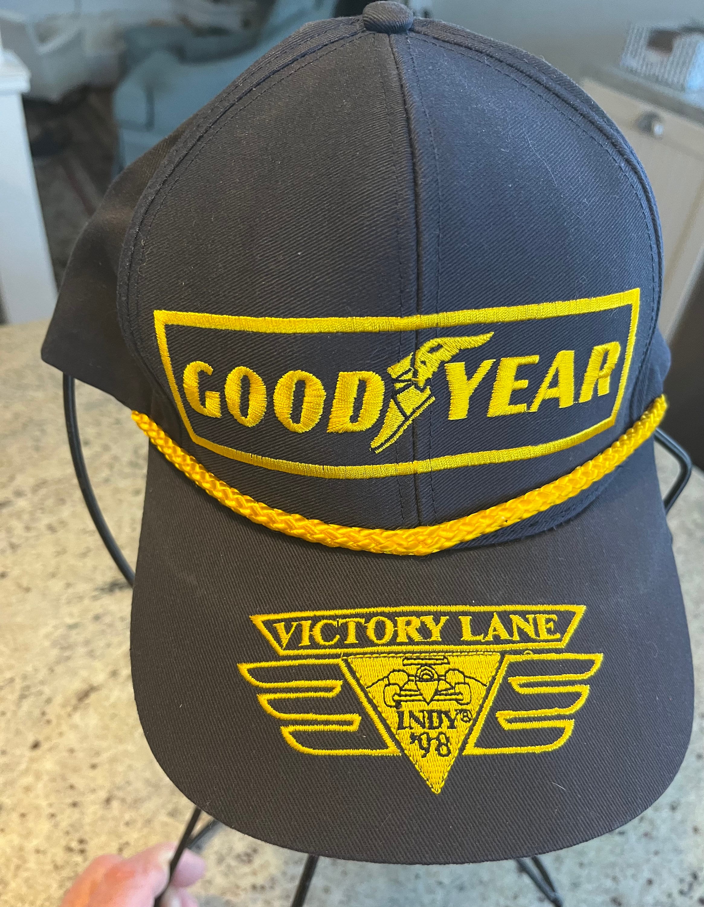 Vintage 1998 Indy 500 Goodyear Victory Lane Hat Cap Awesome