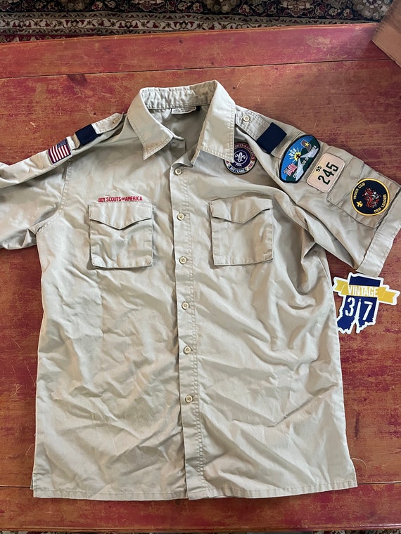 Vintage Boy Scouts of America Button Up Shirt Size