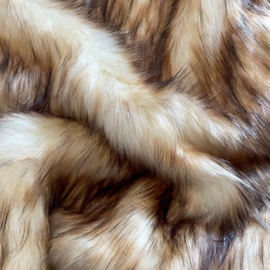 Solid Faux Fur Fabric by the Half Yard, Long Pile Fur, Fursuit