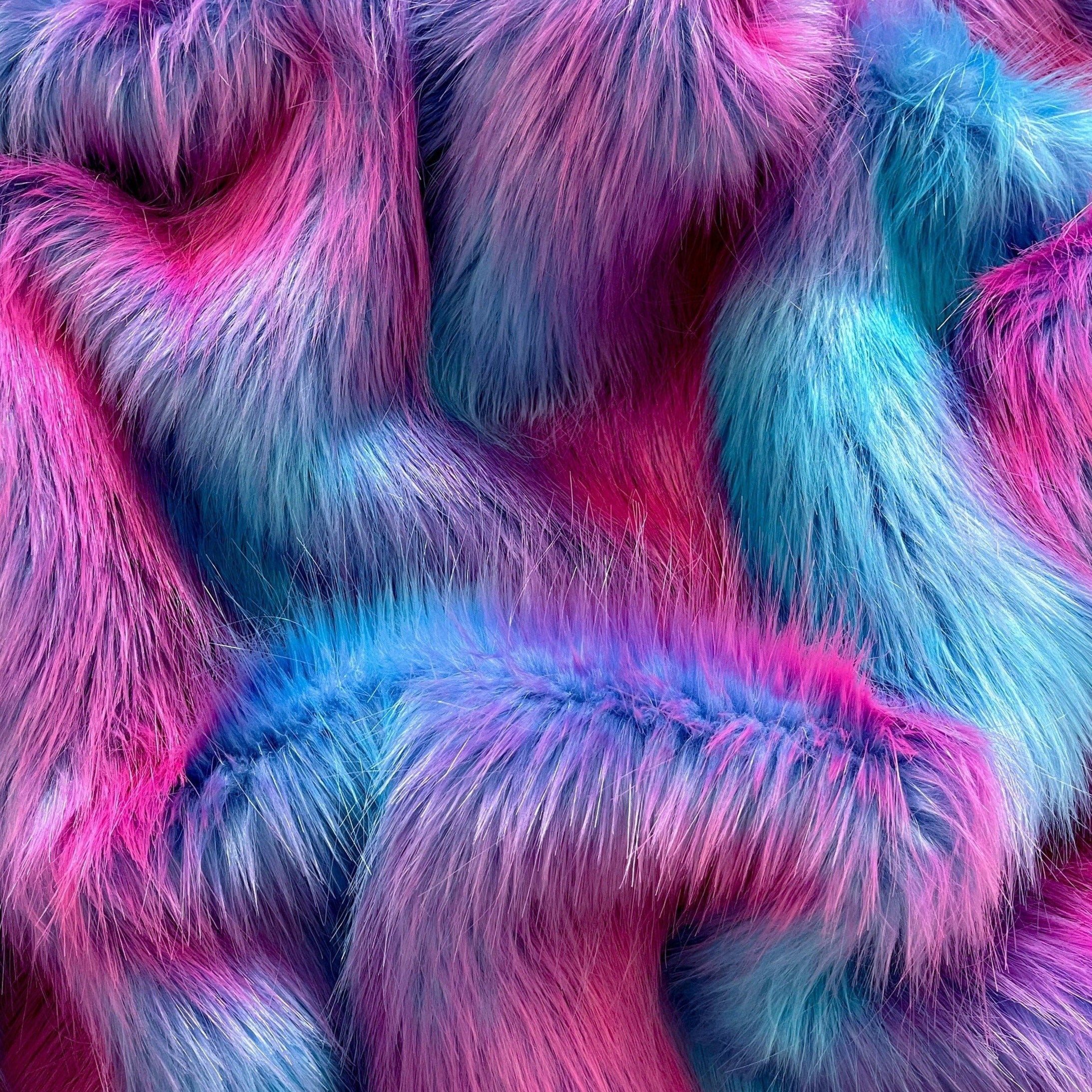 Pink Faux Fur Fabric 