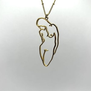 Female Form Gold Necklace