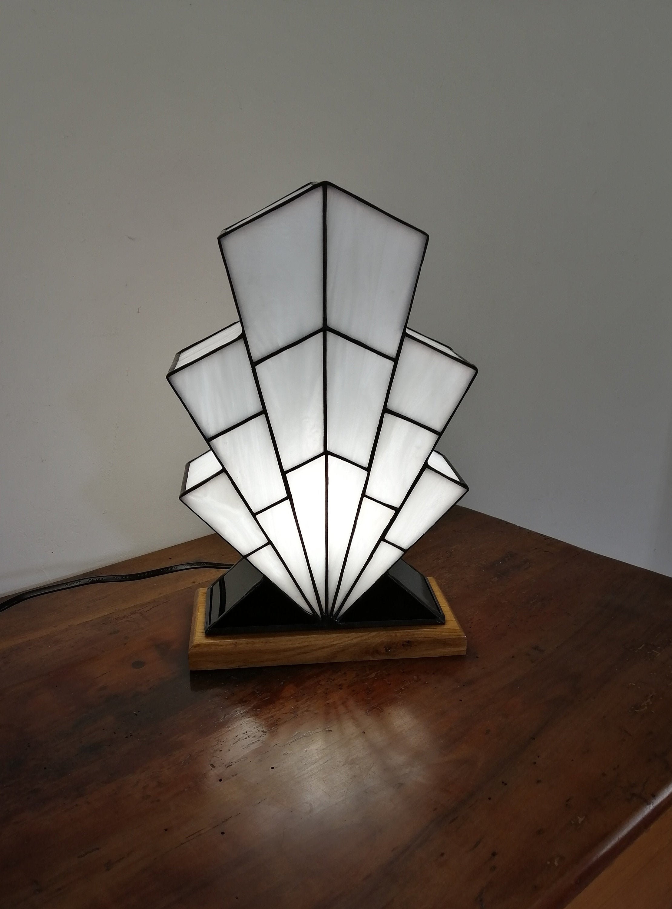 Lampe Art Déco Vitrail Tiffany 1921 White S - Etsy