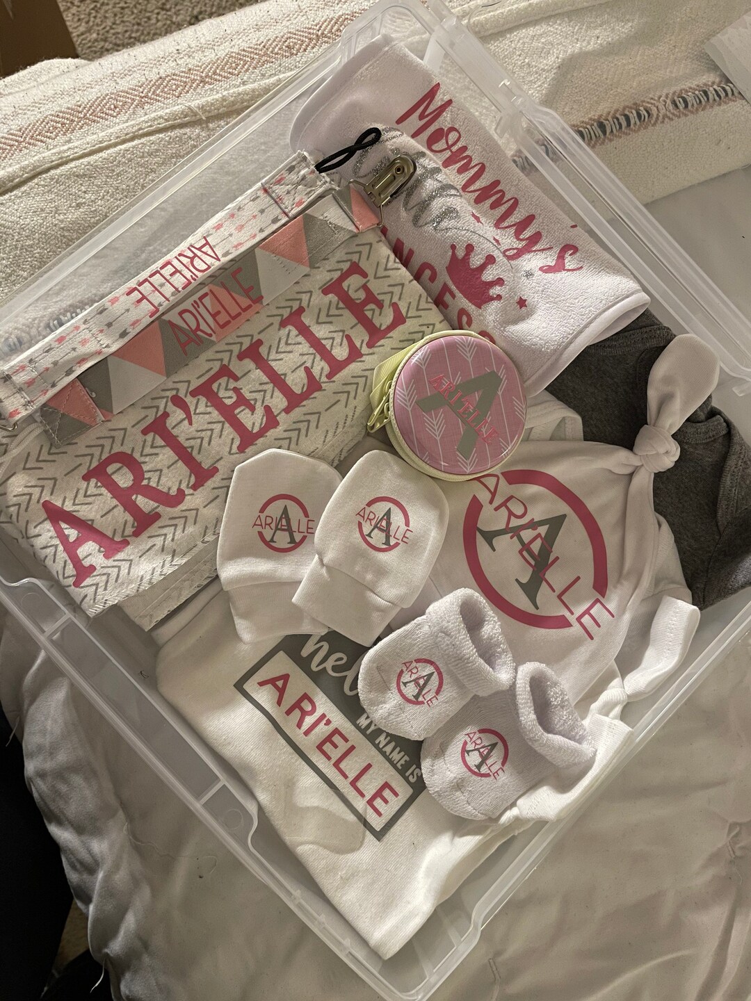 Personalized Baby Box|custom Gifts| Baby Shower! Welcome Gifts| Baby ...