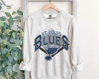 St. Louis Blues Sweatshirt, Crewneck  St. Louis Blues Sweatshirt | Vintage St. Louis Hockey T-shirt ,hockey shirt