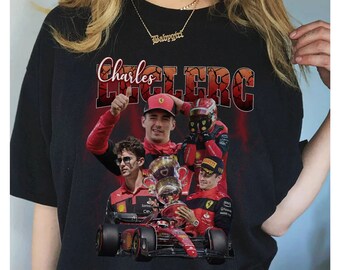 Charles Leclerc Vintage Shirt, Charles Leclerc Bootleg Shirt, 90s Vintage Style Graphic Tee, Driver Racing Championship Shirt, Grand Slam