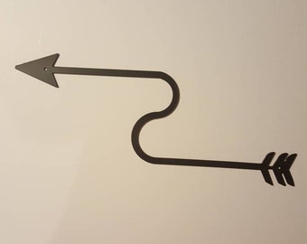 Arrow. Metal Wall Art. Metal Arrow.  Metal Wall Decor.  Curved Arrow. Metal Home Decor.  Metal Decor.  Home Decor. Office Decor. Arrow.