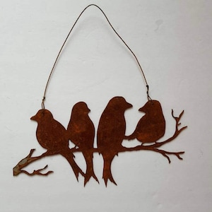 Birds Wall Art. Metal Wall Art. Rusty Metal Birds. Bird Wall Decor. Vintage Birds. Rustic birds.  Bird Wall Hanging. Birthday/Christmas gift