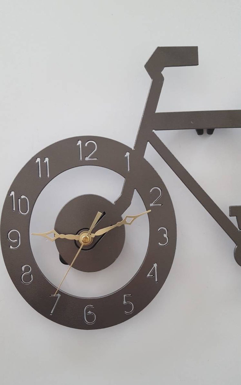 Metal Wall Art. Bike Clock. Metal Bike Decor. Metal Clock. Etsy