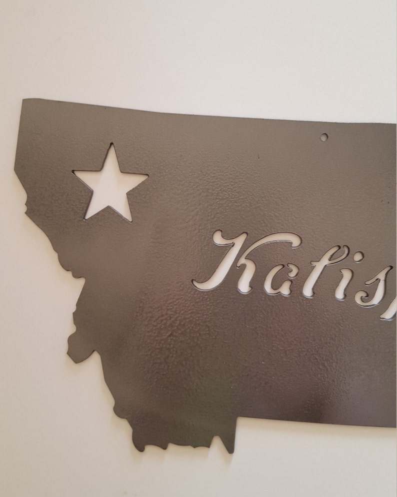Montana. Metal Wall Art. Kalispell Montana. Metal Wall Decor. Etsy