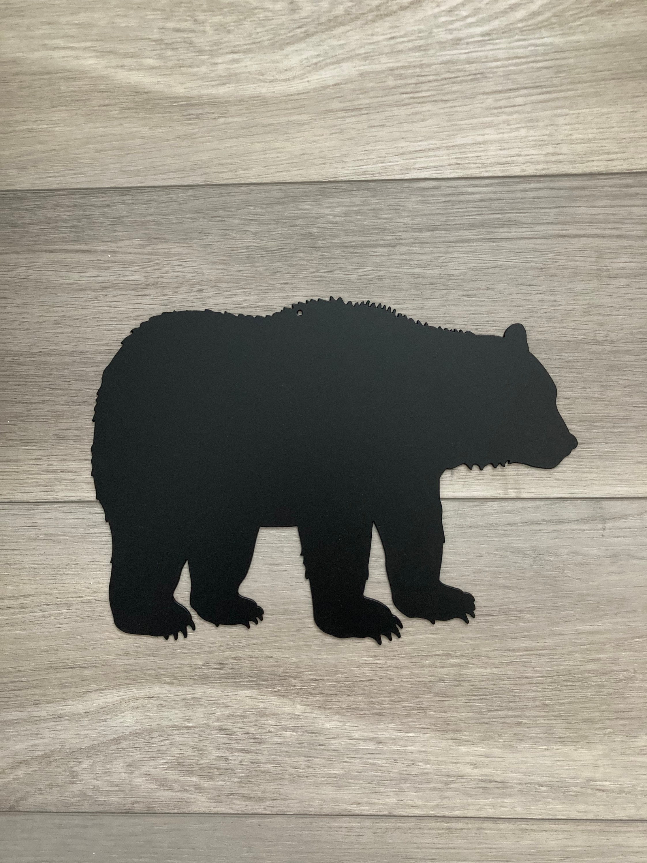 Bear Metal Wall Art. Bear Metal Decor. Wildlife Decor. Metal Etsy