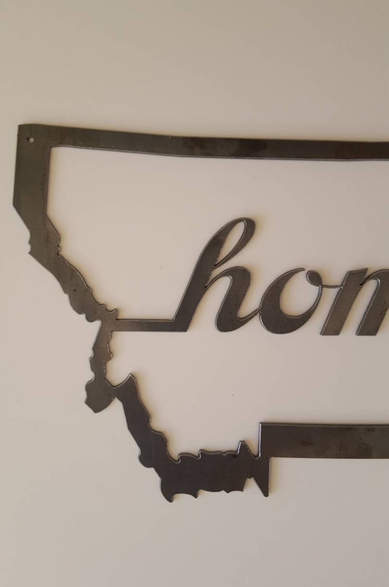 Metal Wall Art. Montana Metal Wall Decor. Montana Home. Metal Etsy