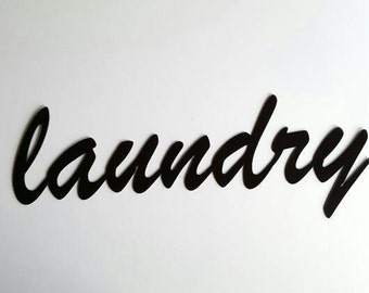 Laundry Metal Wall Home Decor. Great Housewarming, Birthday or Christmas Gift!