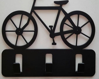 Ganchos para bicicletas. Ganchos metálicos para bicicletas. Decoración de bicicletas. Metales industriales. Ganchos de entrada. Decoración metálica. Regalo de cumpleaños. Regalo de Navidad. Ganchos para abrigos.