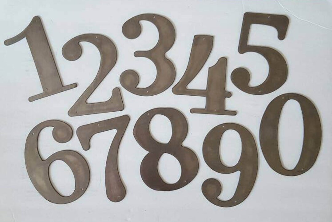 House Numbers & Letters. Large Metal House Numbers. Large House Numbers ...