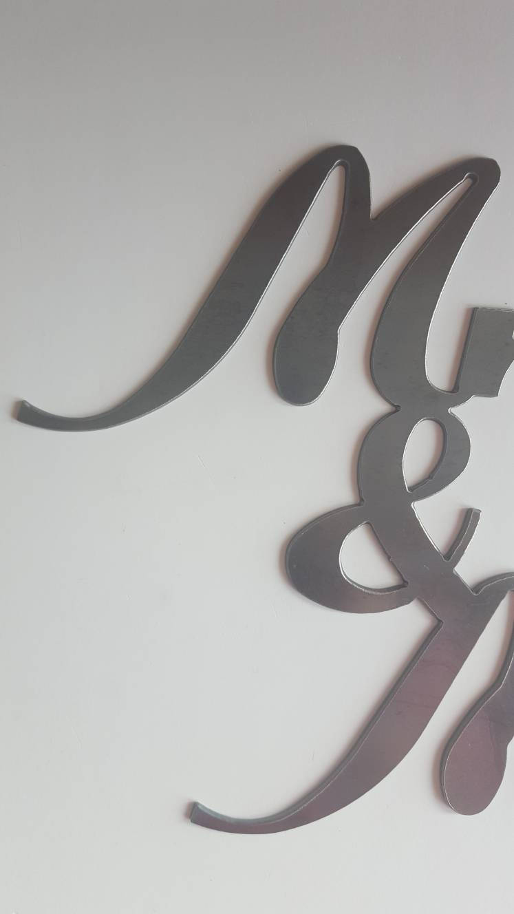 Metal Wall Art. Mr and Mrs Sign. Wedding Decor. Metal Wedding Etsy