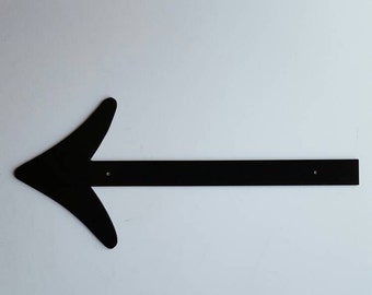 Arrow Metal Wall Home Decor. Painted Black. For Home or Office.  Housewarming, Birthday or Christmas Gift! Metal Arrow. Black Metal Arrow.