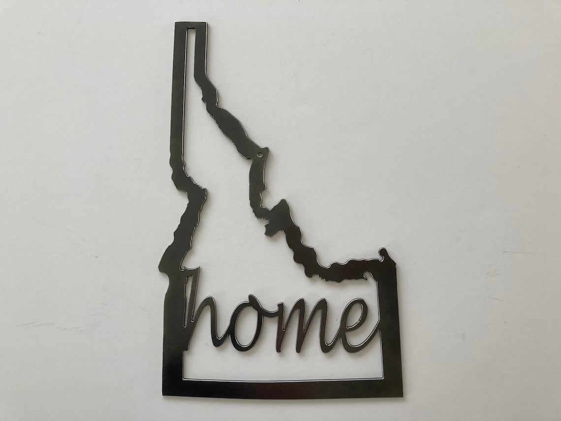 Idaho Home Metal Art. Idaho Wall Art. Idaho Metal Decor. Idaho Etsy