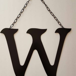 Buchstabe W Metall Home Decor. Black Metal W. Haus, Büro Dekor. Hochzeitsdekor. Einweihungsparty oder Geburtstagsgeschenk! Metall W.