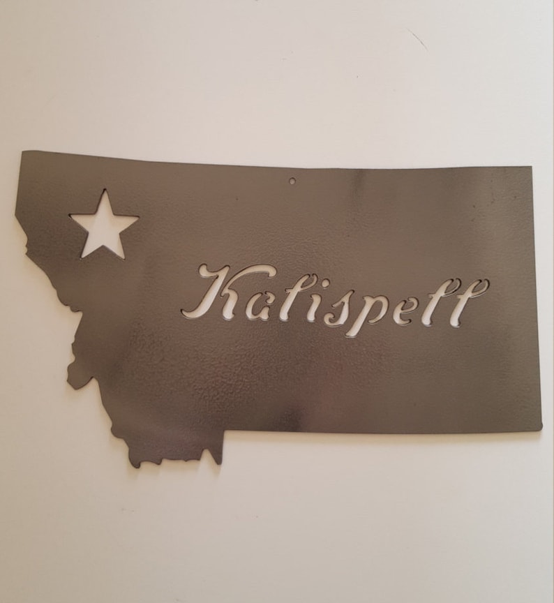 Montana. Metal Wall Art. Kalispell Montana. Metal Wall Decor. Etsy