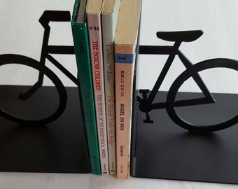 Bike Bookends. Metal Bike Bookends. Vintage Bike. Bicycle Decor. Home Decor. Birthday or Christmas Gift.