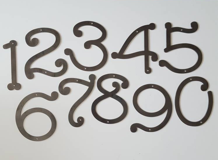Peel and Stick Letters 1 Inch NUMBERS ONLY COMBO Black on White 