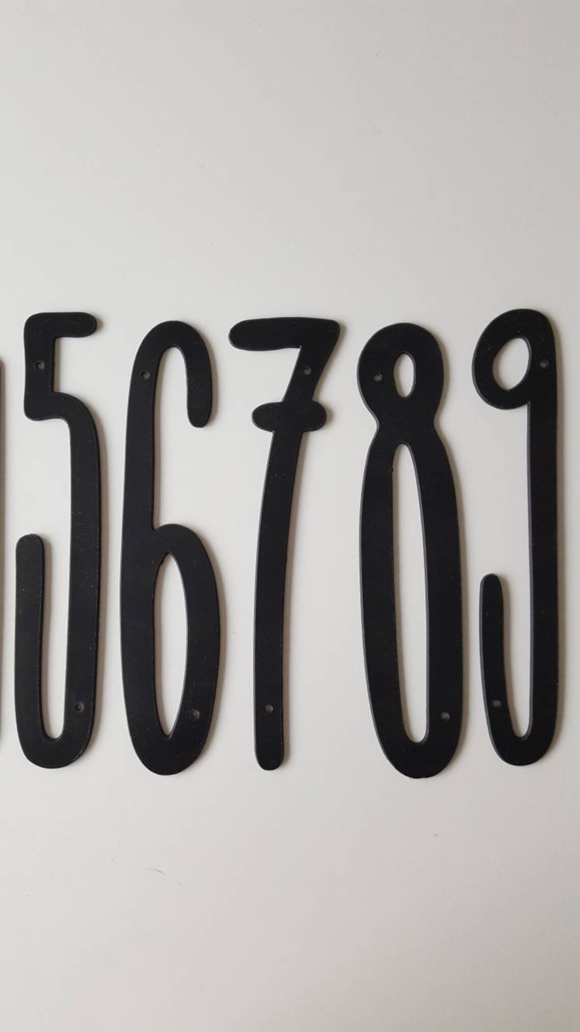 10 & 12 Inch Minimalist Modern House Numbers and Letters. Tall Etsy