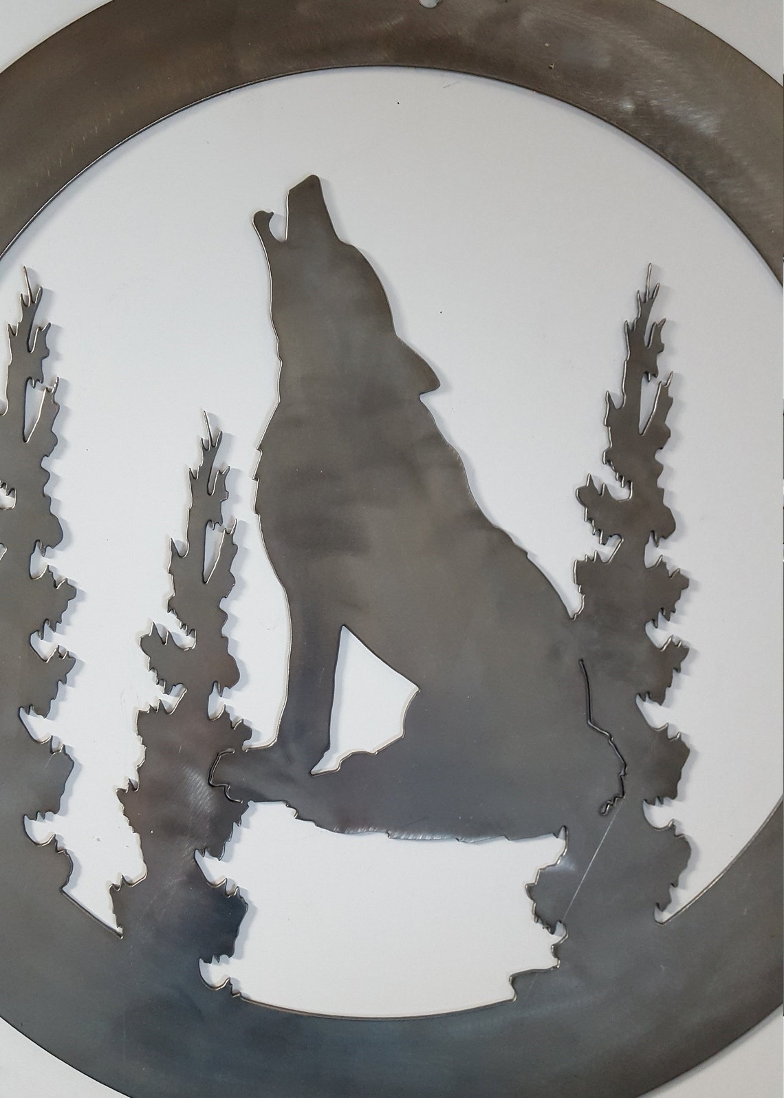 Metal Wall Art. Wolf Wall Art. Wolf Metal Art. Metal Art Etsy