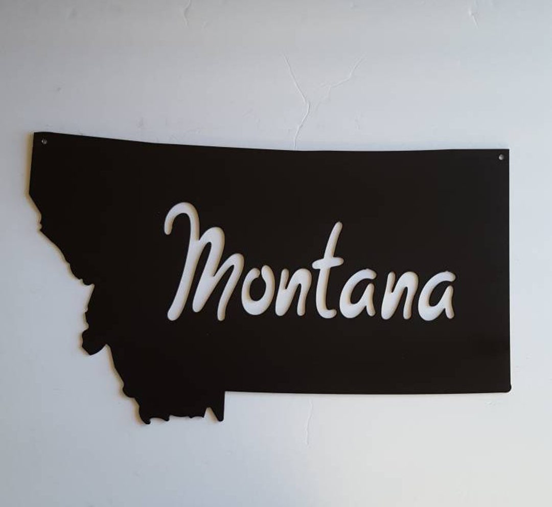 Montana Home Decor. Metal Wall Art. Montana Metal Art. Montana Gift. Montana Souvenir. Home