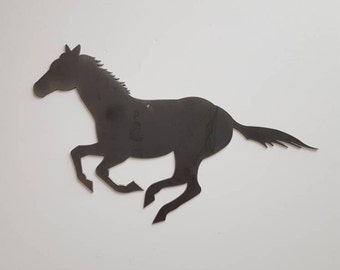 Horse Metal Decor. Metal Horse Silhouette. Western Wall Art. Ranch Decor. Cowboy Decor. Cabin Decor. Western Decor. Birthday/Christmas Gift