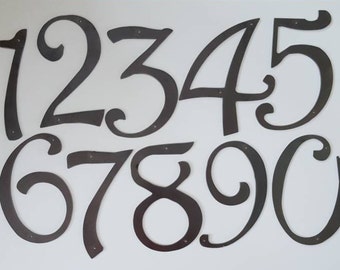 House Numbers & Letters. 8" Metal House Numbers and Letters. Large House Numbers.  Apartment Numbers. Metal House Numbers. Address numbers