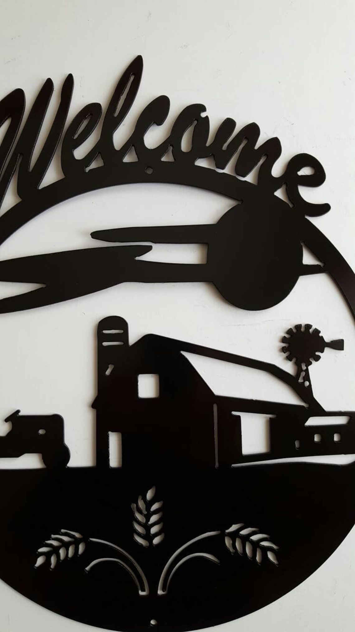 Metal Wall Art. Metal Farm Scene. Metal Farm Sign. Etsy