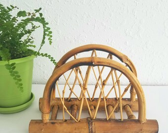 Bamboo Letter Holder/ Napkin Holder