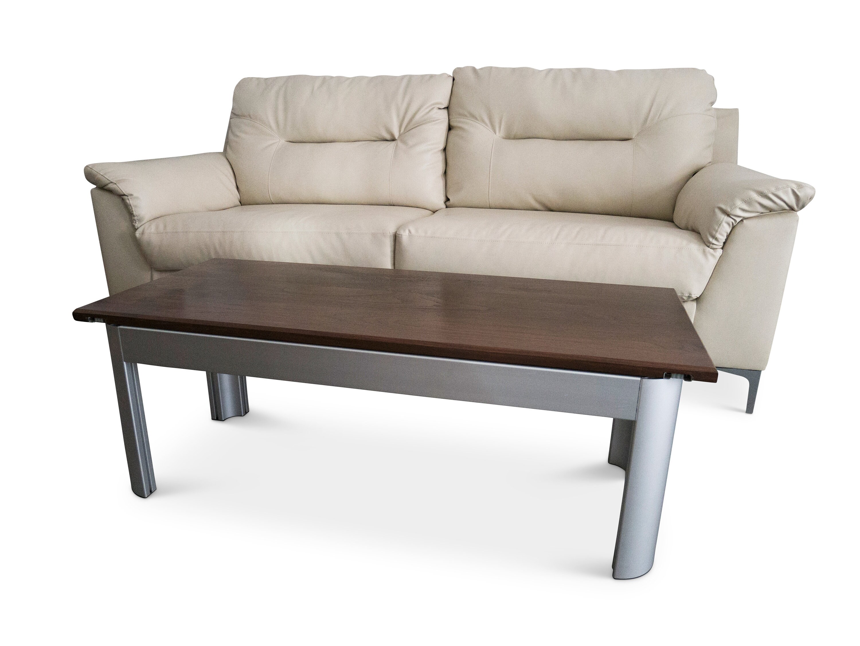 Concealment Coffee Table Sliding Top Sits on an Anodized Etsy