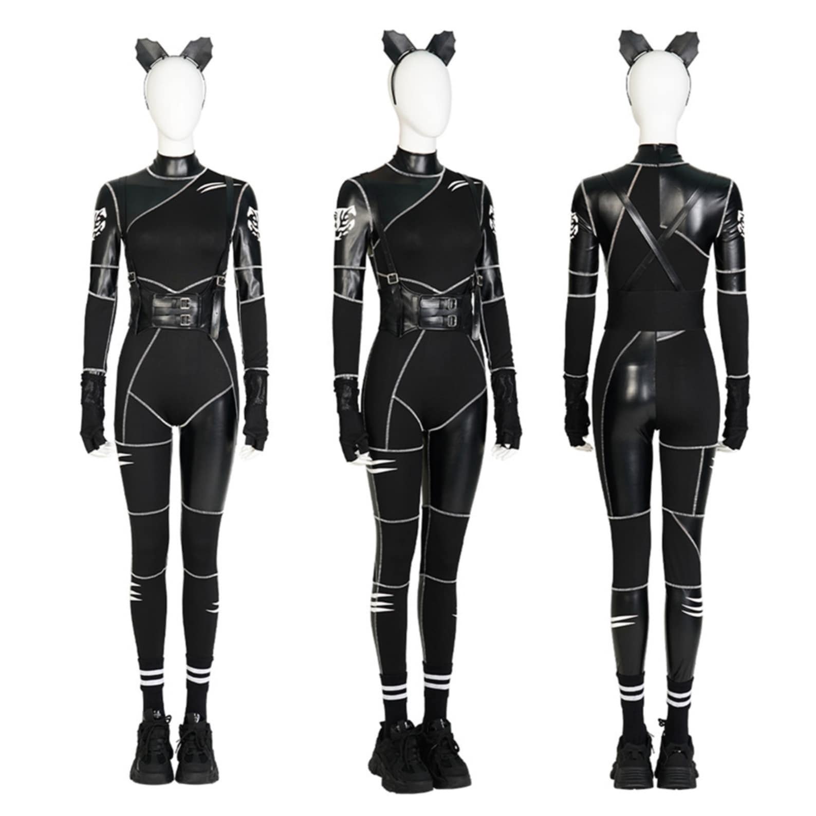 Wednesday FULL CATSUIT SET. Halloween Costume. Cosplay. Addams - Etsy